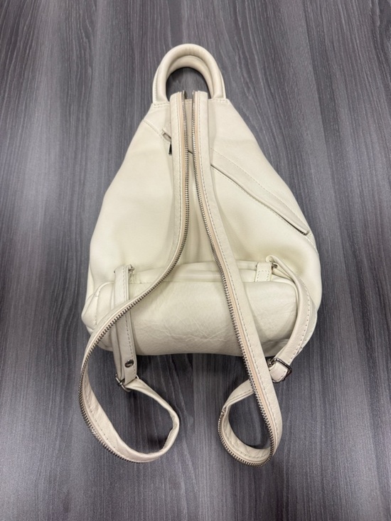 Valentina Italia Leather Convertible Backpack Sling Bag Purse Color: Ivory main image 5